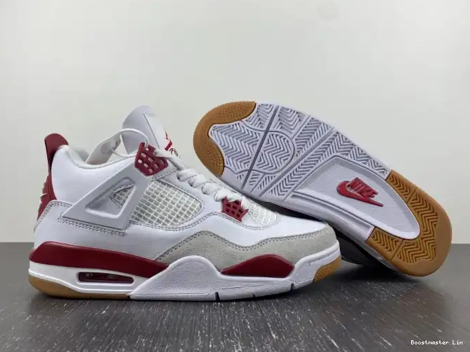 Bmlin Red Retro Jordan 4 DR5415-160 Pine SB 0526